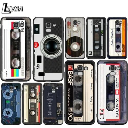 Classical Cassette Tape For Samsung Galaxy J2 J3 J4 Core J5 J6 J7 J8 Prime duo Plus 2018 2017 2016 Silicone Phone Cover
