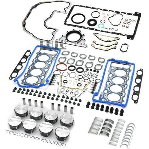 Engine Rebuilding Pistons Gaskets Bearings Kit For BMW E60 E61 E63 E64 E65 E66 E53 E70