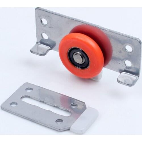 2sets heavy sliding door bearing wheel pulley kit for cupboard door mute wheel sliding door wardrobe pulley wheel