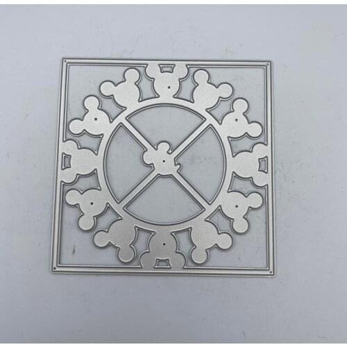 Metal Cutting Die Rectangle and Circle Scrapbook Embossed Paper Card Album Craft Template Stencil Dies
