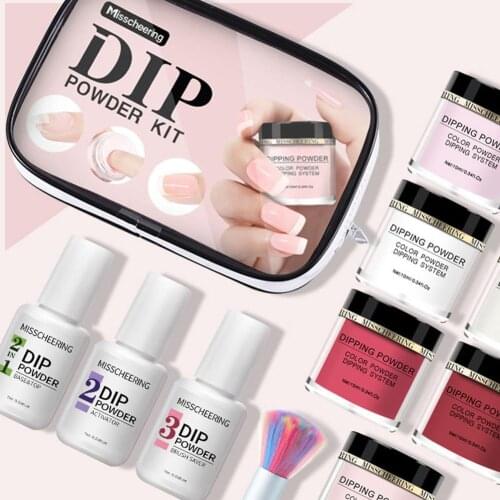 Dipping Powder Set Nail Polish Set Primer Sealing Layer Desiccant Nail Starter Kit Dip Powder System and 15ml Nail Remover