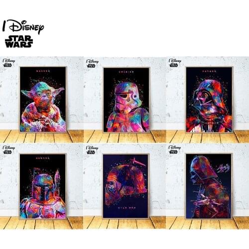 Disney Star Wars Poster Master Solider Father Painting Canvas Print On Wall Art Picture For Kids Room Home Decor Frameless