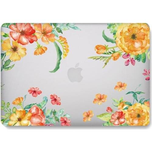 Leaves Printed Plastic Laptop Case for Macbook Air 13 A1932 A2179 2020 Pro 13 A1708 A1706 A2251 A2289 M1 Chip A2338 Macbook Case