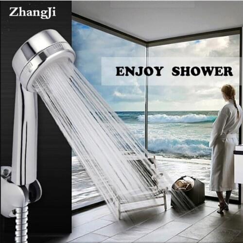 Zhang Ji Hot Patented Efficient High Pressure Shower Head Water Saving Massage Nozzle Rainfall Bathroom Handheld Shower Head