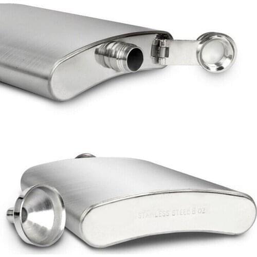 4oz Russian Wine Mug Wisky Bottle Portable Stainless Steel Hip Flask With Box Pocket Drinkware Alcohol Bottle Drop Shipping