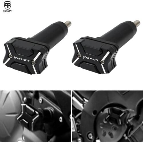 ROAOPP CNC Frame Sliders Crash Pad Falling Protector Guard For Yamaha MT07 MT 07 2015-2018 engine protection Sliders cover
