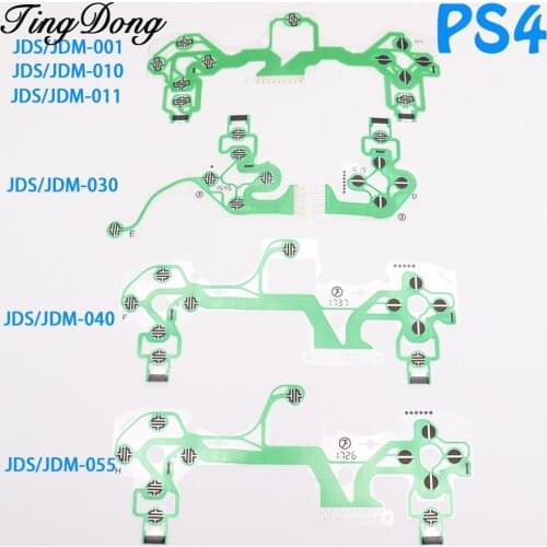 JDS 001 030 040 050 Replacement Buttons Ribbon Circuit Board for PS4 Dualshock 4 Controller Conductive Film Keypad flex