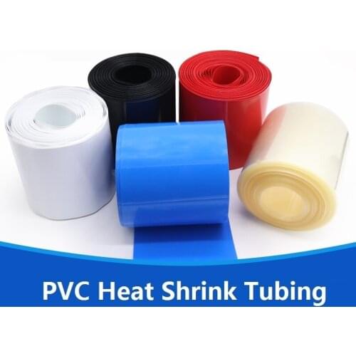 PVC Heat Shrink Tubing Width 95mm Diameter 60mm (for Batteries Wrap) -3/5/10 Meters