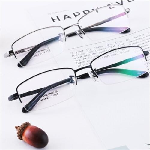 Titanium Glasses High Quality Square Men Eyeglasses Prescription Glasses Full Frame Designer Optical Glasses Frame 609
