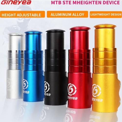 Gineyea 28.6mm Bicycle Fork Stem Extender Bike Handlebar Rise Up Adapter Aluminum Alloy Height Increased Bicycle Accessories
