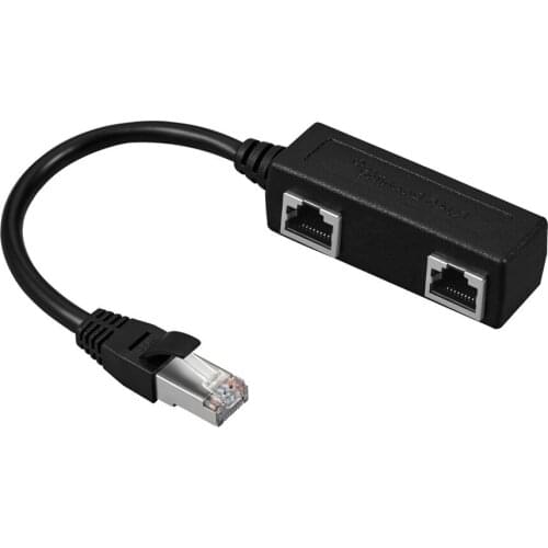 RJ45 extension cable one-to-two network cable transfer cable connection line one male 2 bus CAT7 network cable