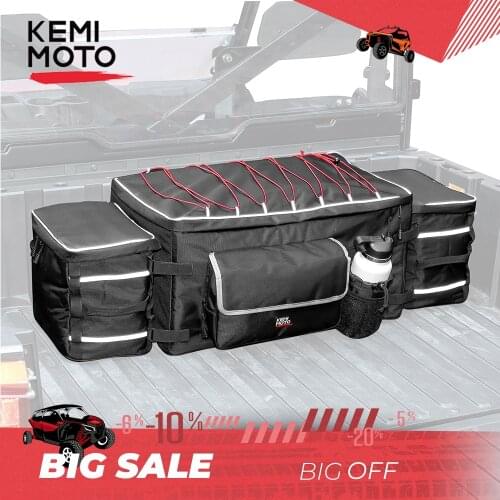 For Polaris RZR 800 900 1000 XP Ranger KEMIMOTO UTV Universal Rear Luggage Bag for Can-am Maverick Max 1000 R