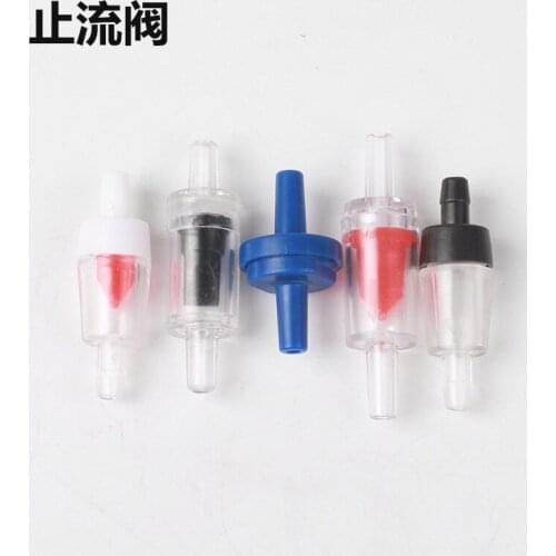 5pcs Aquarium Air Pump Check Valve Fish Tank One Way Non-Return Check Valve Aquarium Co2 System Air Pump