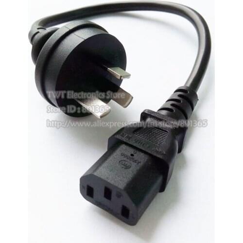 High Quality Australia 3Pin Male To IEC 320 C13 Female Power Adapter Cable. AU Power Cord, 15pcs ,Free shipping