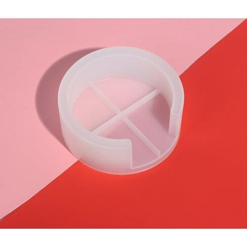 1pcs Clear Silicone Coaster Mat Box Mold DIY Coaster Storage Holder Mold Crystal Glass Epoxy Resin Casting Craft Tools