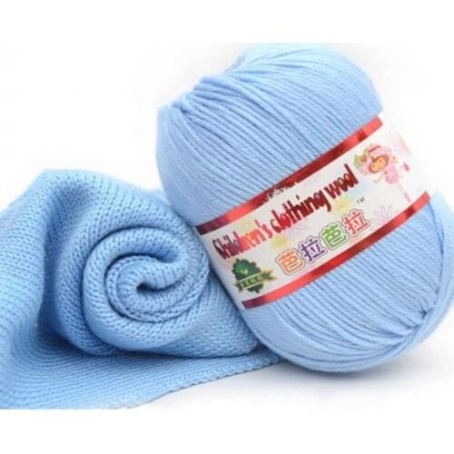 10PCS Baby Silk Cashmere Yarn For Hand Knitting Crochet Milk Yarn Threads Lanas Para Tejer Laine A Tricote