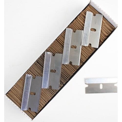 Raizi 100 pieces safety single edged razor blades for excessive adhesives old film glue removal tools