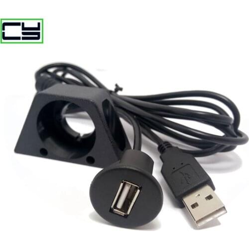 1m 2M PC Car Dash Board Mount USB 2.0 Male To Female Socket Extension Panel Transfer Date Charging Cable