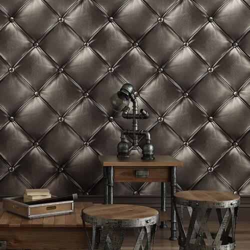 3D Stereoscopic Soft Case Wallpaper European Style Bedroom Bedside Living Room Luxury TV Background PVC Vinyl Wall Paper Rolls