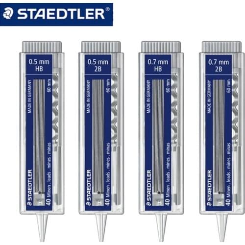 4 Pcs/Lot STAEDTLER 255 05 B/HB 40 psc/set Refills for mechanical pencils for Students kids Stationary Office School supplies wh