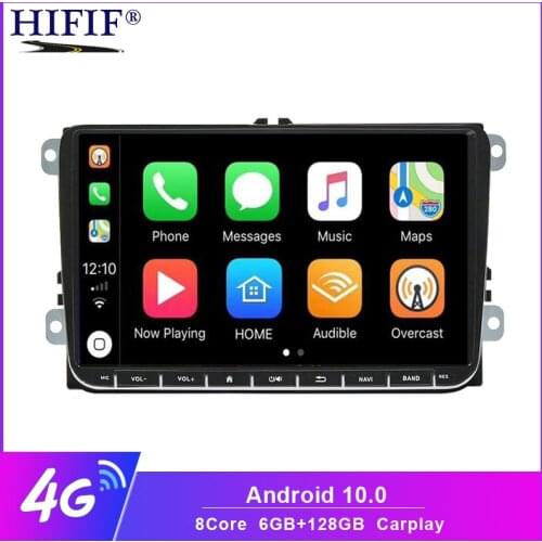 9"Android 10 Octa Core Car Player Radio GPS No DVD for vw Volkswagen Golf Plus Passat CC Touran Tiguan Sharan Skoda Seat