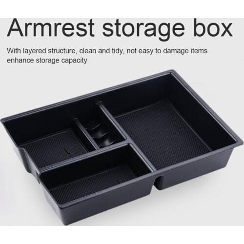 Car Center Console Armrest Glove Box Arm Rest Coin Tray Storage Case For Dodge RAM 2009-2018