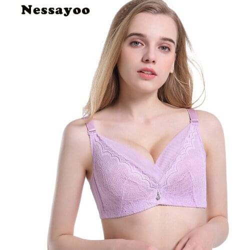 Large Size Bra Transparent Mesh Lace Ultra-thin Breathable Push Up Bra Plus Size Bralette Thin Cup Bras for Women 42 44 46 B C D