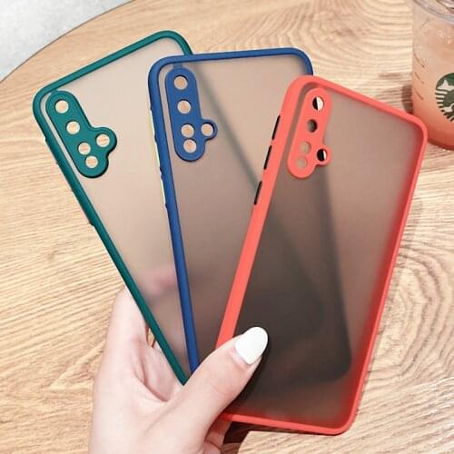 Case For Huawei Nova 5 Pro Silicone Matte Candy Colors Cover For Huawei Nova 5Pro Simple Cartoon Candy tpu Protector Phone Cover