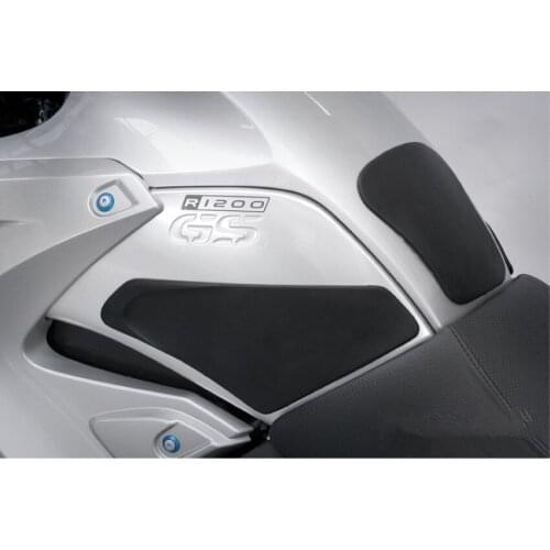 Black Rubber Motorcycle Tank Traction Side Pad for R 1200GS ADV 2006-2013