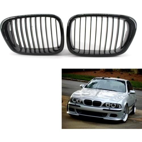 Gloss Black Front Kidney Grille Grill for BMW E39 M5 99-03 5 Series 540i 520i 523i 528i 535i 51137005837,51137005838