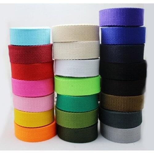 25mm Thick Canvas Cotton Webbing Bag Strap Shoulder Backpack Handle Belt Sewing Craft Webbing Tape 5 meter