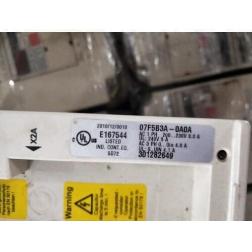 07F5B3A-0A0A F5 0.75KW 220V inverter , used one , 90% appearance new , test goods , free shipping