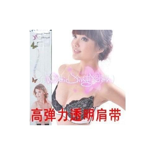 J085 No box Natural color transparent beautiful Shoulder Strap pretty Charming comfortable plastic buckle 10pcs/lot random color