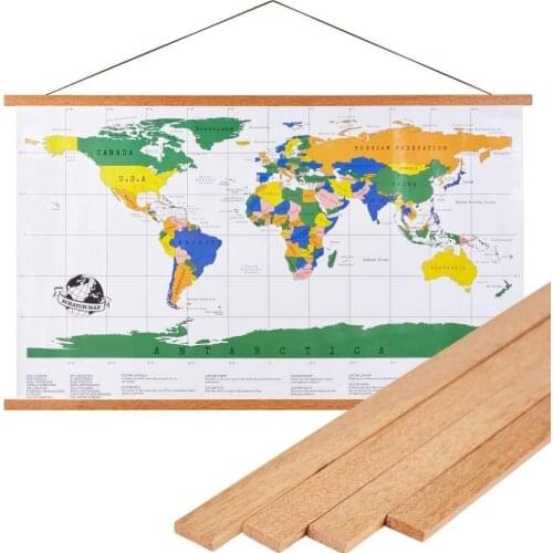 Magnetic Teak Poster Frame Hanger Prints Wood Frame for Posters Kids Paintings Photos Maps Scrolls Picture Canvas Art Work