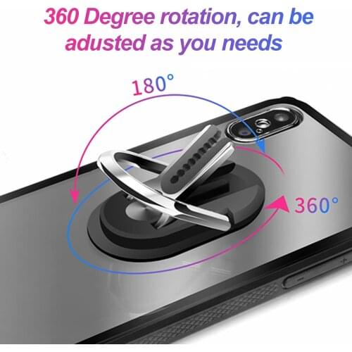 Besegad Multipurpose Mobile Phone Holder 360 Degree Car Air Vent Grip Mount Stand Rotation Magnetic Finger Ring Phone Holder