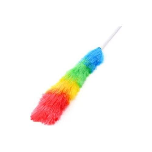 Fashionable Magic Colorful Anti Static Feather Duster Telescopic Handle Cleaning Products Tools Household