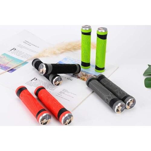 MOTSUV 1 Pair Bicycle Silica Gel Handlebar Grips MTB Removeable Plastic Ultralight Anti-skid Soft End Plug Bike Handle Bar Grips