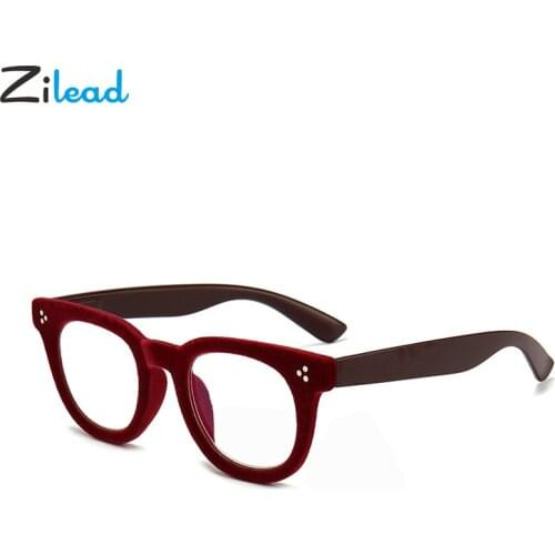 Zilead Soft Plush Anti Blue Light Reading Clear Lens Glasses Spectacles Presbyopia UV400 Hyperopia Eyeglasses Eyewear Unisex