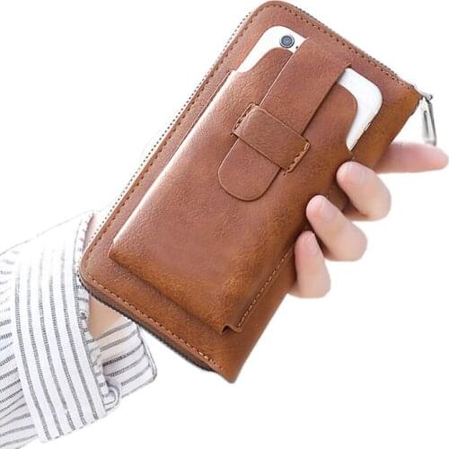 Wholesale 2021 New Fashion European and American Retro Mobile Phone Men Hand Bag Vertical Handbag Outdoor Leisure Mens Clutch