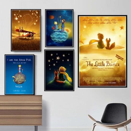 Nordic Modern Little Prince Posters and Prints Cartoon Movie Wall Art Canvas Painting Modern Home Decor Nursery Childrens Room