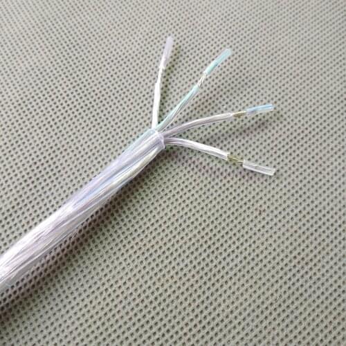 Transparent H03VV-F 4*0.75mm power cord sheath cable for Lighting lamps electrical wire pendant light machine power