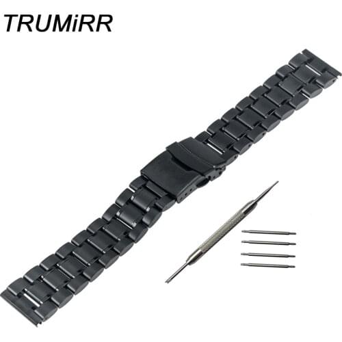 Stainless Steel Watch Band 16mm 18mm 20mm 22mm for Timex Weekender Expedition Men Women Strap Safety Buckle Bracelet 4 Colors