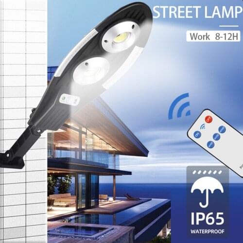 Street Solar Led Light Outdoor 3 Mode LED Solar Street Lamps Motion Sensor Waterproof Garden Light With Remote Conrol For Path