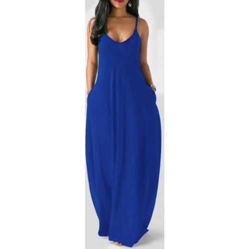 2021 summer maxi dress woman spaghetti strap sleeveless women dresses floor-length casual ladies women dresses v-neck femme robe