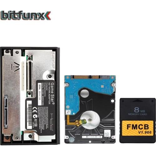 2.5" SATA Hard Disk Drives 500GB/1TB/2TB with Games + FMCB v1.966 8/16/32/64MB for PS2 + Gamestar SATA HDD Adapter for PS2