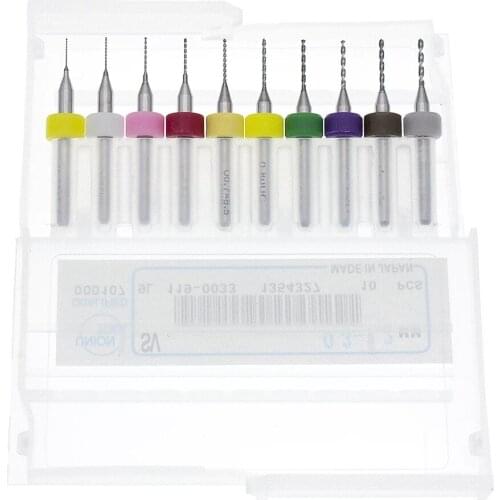 10pcs 0.3mm to 1.2mm PCB mini drill Bit tungsten steel carbide for print circuit board cnc drill Bits Machine