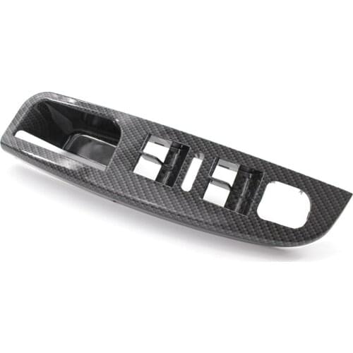 1K4868049C For Jetta Golf MK5 MK6 MK3 2005 2006-2014 carbon fiber Window Control Switch Panel Cover Trim Car Accessories