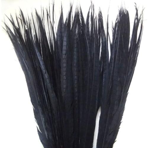 EMS Free shipping 50pcs/lot pheasant tail feather 35-40" 90-100cm black Lady Amherst pheasant tails pheasant feather