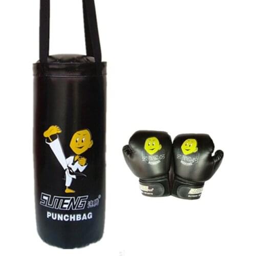 SUTENG Boxing Children Fitness MMA Thai Fight Sanda Training Hand Protector Kick Boxing Bag Punching Sandbag