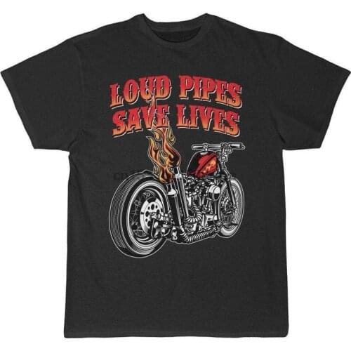 Loud Pipes Save Lives Old School Bobber T Shirt